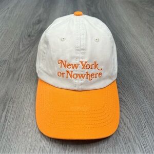 NBA Knicks New York Or Nowhere Strap-back Cap Orange NYON Adjustable Hat